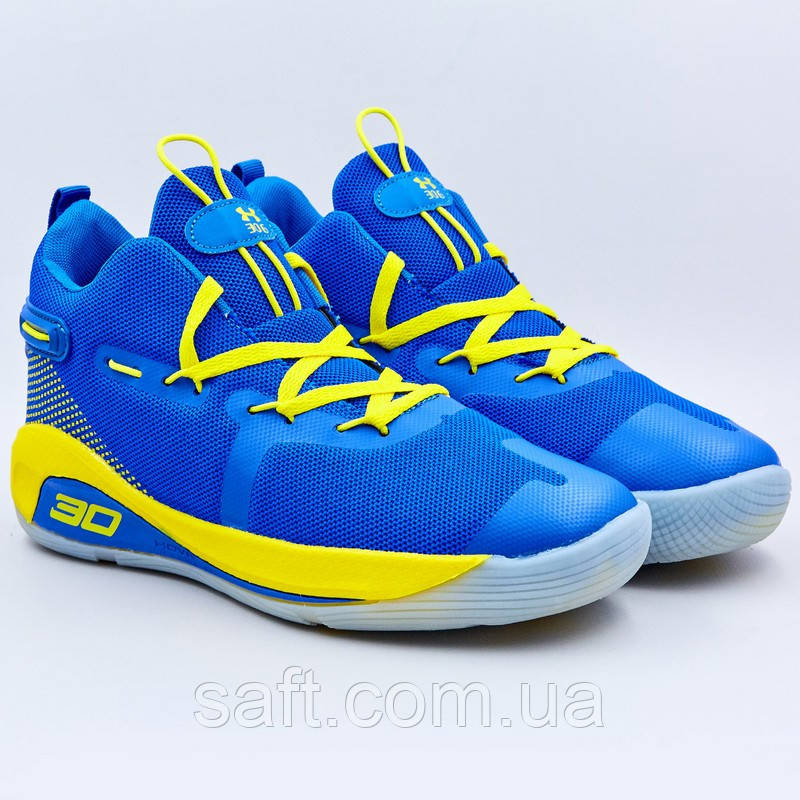 Кроссовки баскетбольные Under Armour размер 41-45 BLUE синий - фото 2 - id-p1059375028