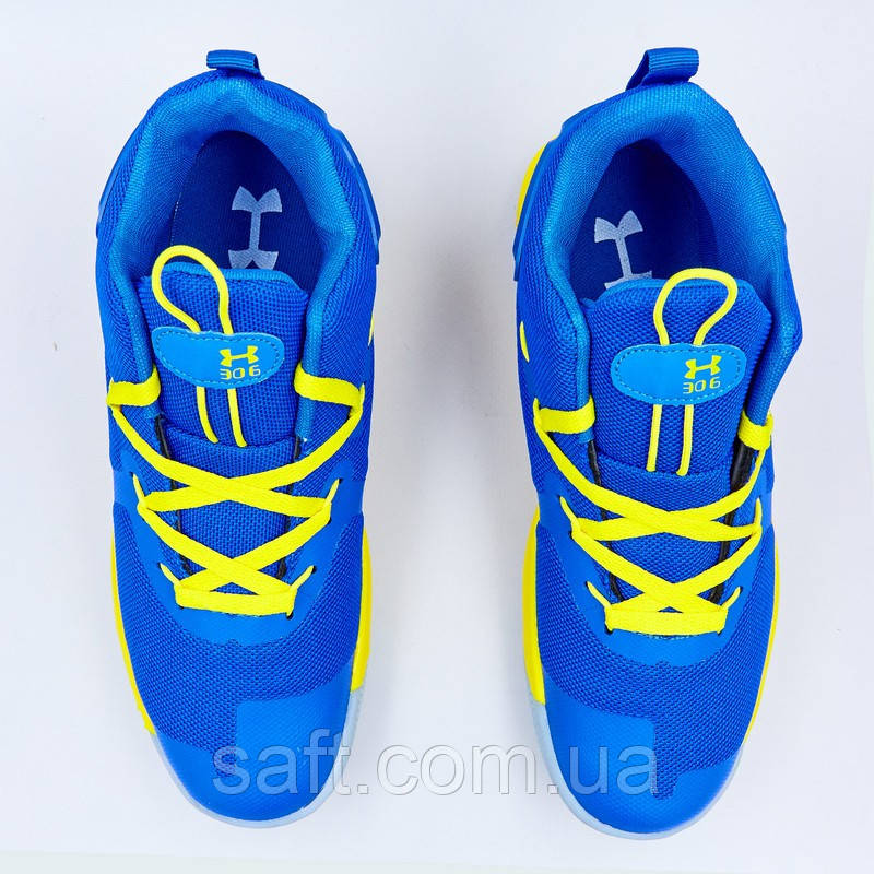 Кроссовки баскетбольные Under Armour размер 41-45 BLUE синий - фото 7 - id-p1059375028