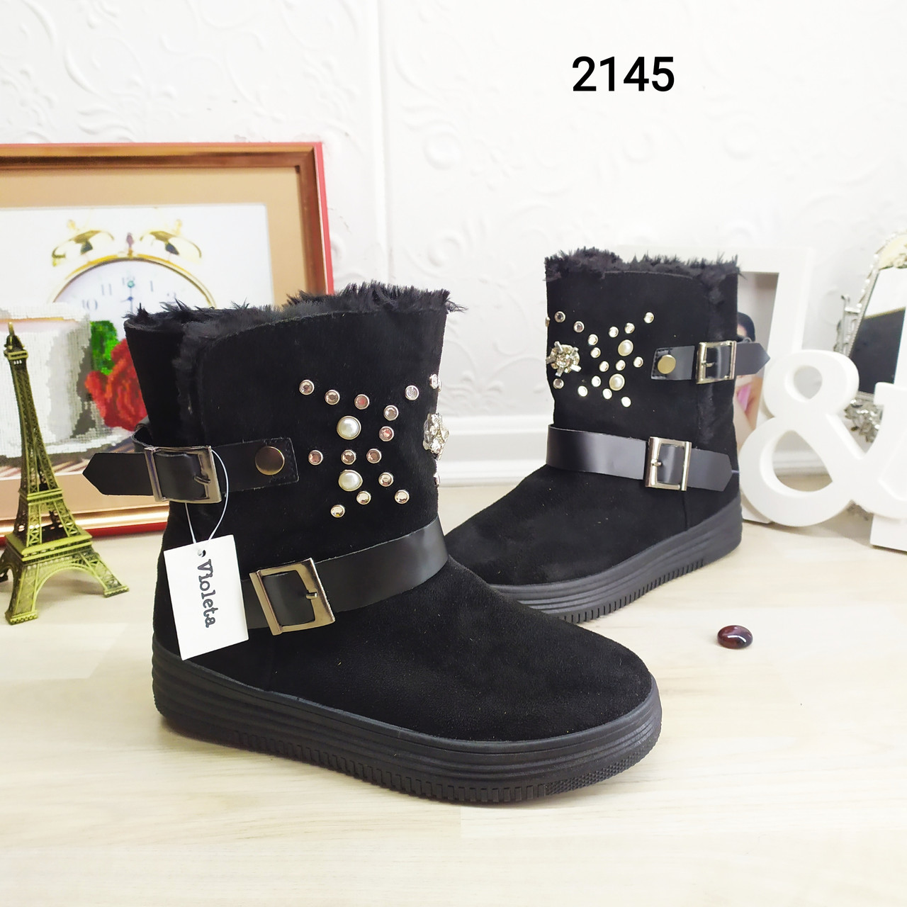 Стильні молодіжні зимові уггі, 37 розмір, 23,5 см