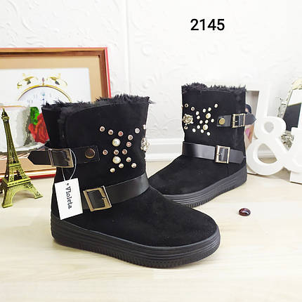 Стильні молодіжні зимові уггі, 37 розмір, 23,5 см, фото 1