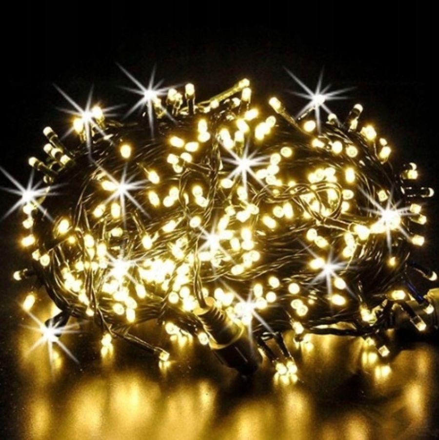 Світлодіодна гірлянда вулична стринг флеш "Іскра" 14.5 м 200 LED 220 В WW тепла біла