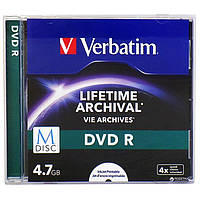 VERBATIM M-DISC DVD R 4.7Gb 4x Jewel 1 pcs Printable 43820