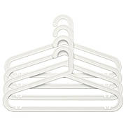 Плечики, для будинки/вулиці, білий, 4 шт, 504.274.58, ІКЕА, IKEA, BAGIS