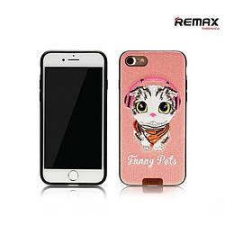 Чехол Remax Funny Pets iPhone 7 Pink