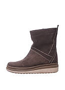 Черевики високі жіночі зимові коричневі натуральна замша Україна Injers — розмір 36 (23,4 см) (модель: Inj726-73Zbrown)