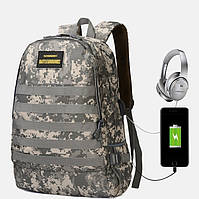 Рюкзак (36-55л) PUBG 3-го рівня c USB 2.0 + AUX 3.5 мм (косплей/cosplay)