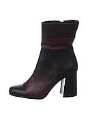 Чоботи жіночі демісезонні різнобарвна натуральна шкіра Україна Injers — розмір 39 (26 см)