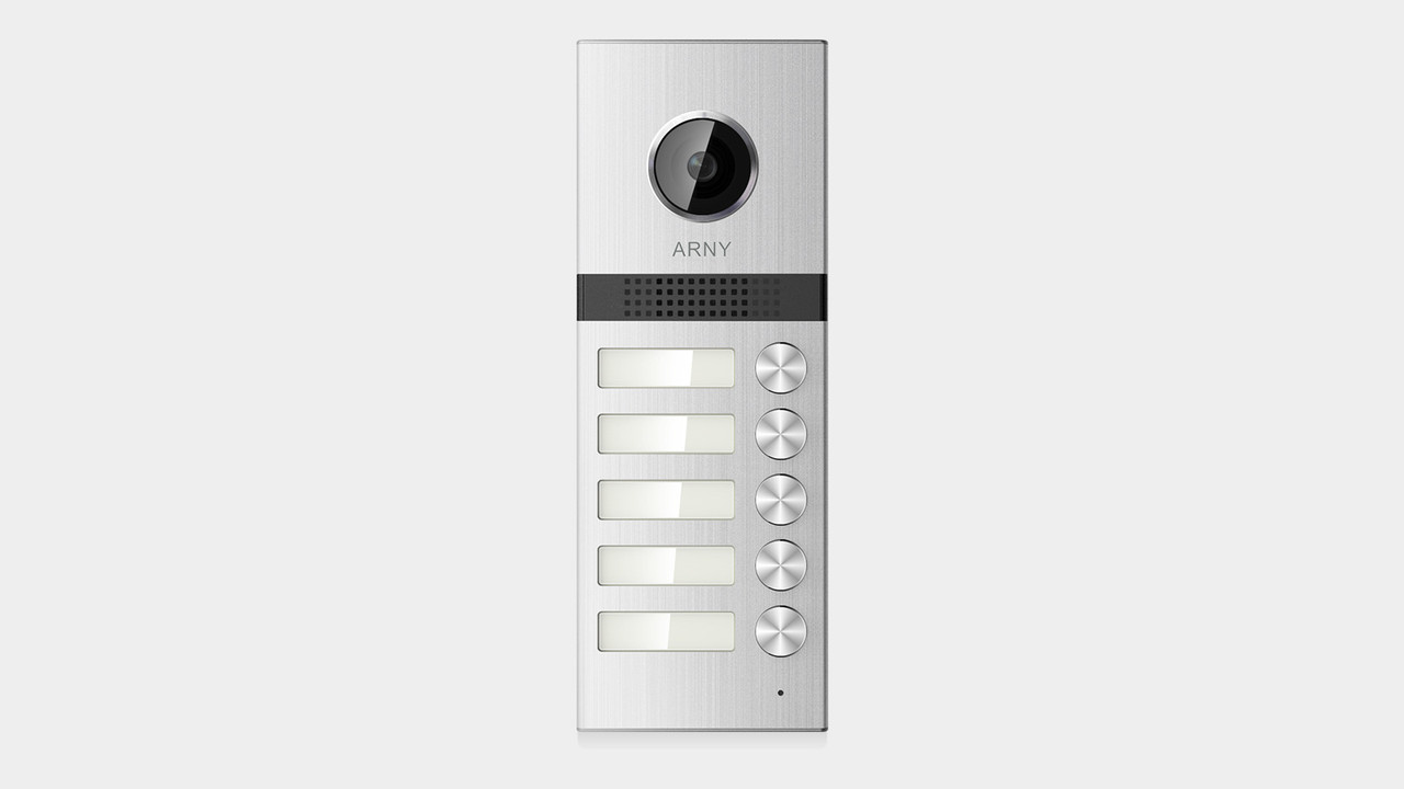 Відеопанель на 5 абонента Arny AVP-NG525 (1Mpx) з кутом огляду 125°