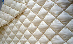 Зимова тепла ковдра з овечої вовни 195*215. Мікрофібра. Бузок., фото 2