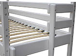 Ліжко горище для підлітків біла. натуральне дерево (дерев'яні меблі), фото 2