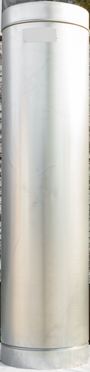 Труба дымоходная L 500 мм нерж/оц стенка 0,8 мм - фото 1 - id-p1031365810