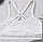 Жіночий спортивний топ для фітнесу, йоги "Fitness lady" зручний onesize (білий), фото 2