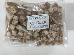 Тростинний коричневий цукор 100% натуральний, кубики DUONG 200 г