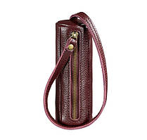 Жіноча шкіряна ключниця 3.0 тубус (марсала)