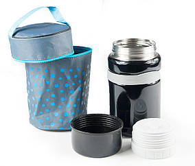 Термос для їжі 650 мл з чохлом GA Династія 10026