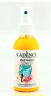 Фарба-спрей для тканини Білі-жовта Cadence Your Fashion Spray Fabric Paint, 100 мл