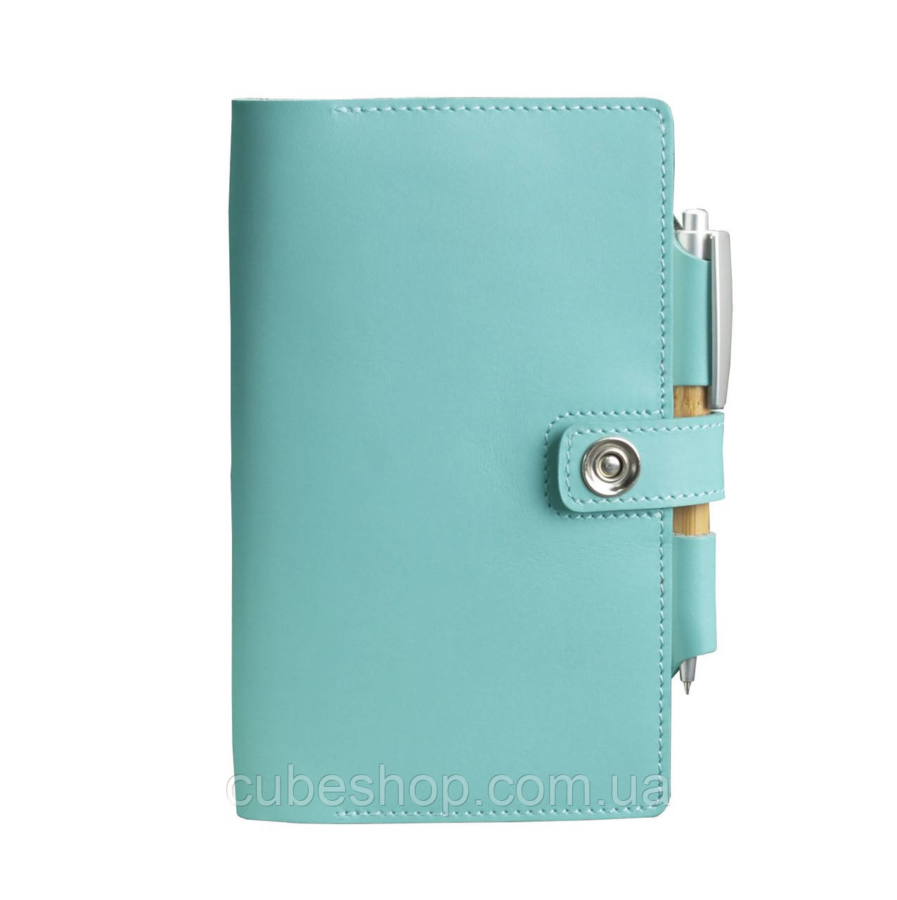 Софт-бук 4.0 "Тіффані" (шкіряний блокнот) бірюзовий A5 mini