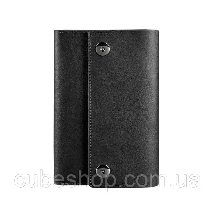 Шкіряний блокнот софт-бук 5.0 (чорний) A5 mini