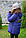 Зимова, підліткова куртка для дівчинки-підлітка Емілі, синього кольору. Розміри - 122-128, фото 2