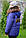 Зимова, підліткова куртка для дівчинки-підлітка Емілі, синього кольору. Розміри - 122-128, фото 6