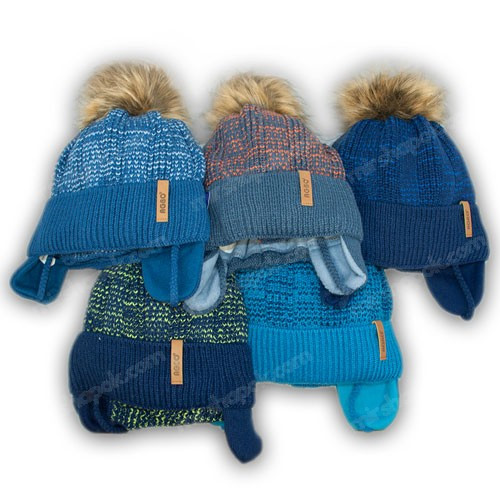 Детский комплект - шапка и шарф для мальчика