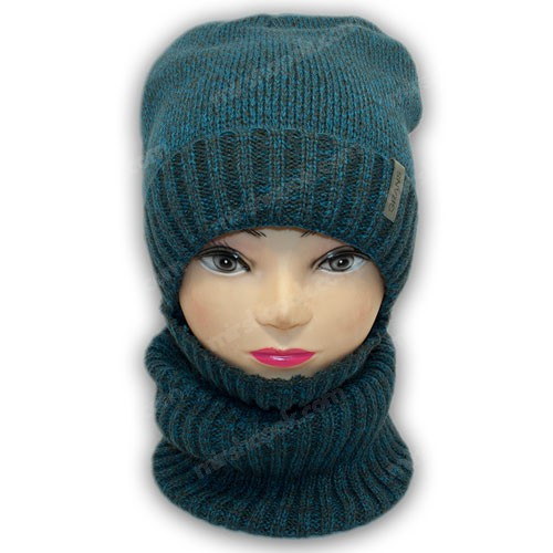 Детский комплект - шапка и шарф для мальчика