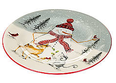 Новорічні тарілки "Сніговик", Польща