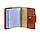 Кард-кейс книжка шкіряний 7.1 (світло-коричневий), фото 3