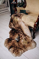 Шкура овечья с коричневыми кончиками, размер 130х70