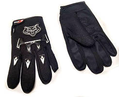 Мотоперчатки тканинні чорні Knightood