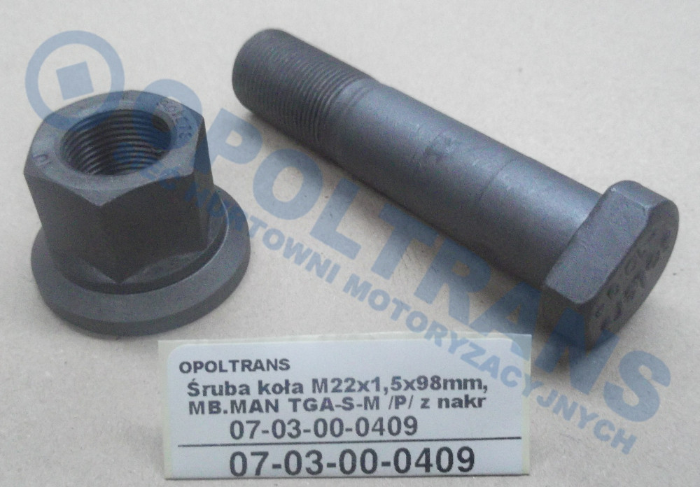 Шпилька колеса M22x108 MAN TGA зад, комплект