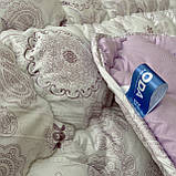 Ковдра полуторна на холофайбері "ODA" 155*210 см Тепла ковдра, наповнювач холофайбер. Стьобана ковдра ОДА, фото 3