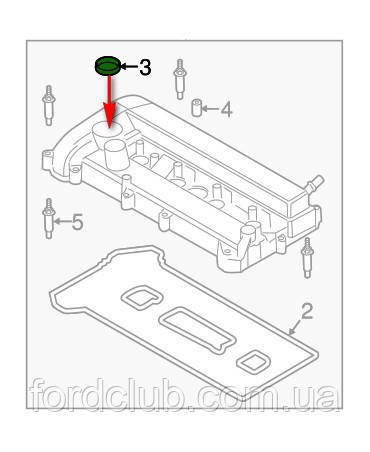 Сальник клапана фазорегулятора Ford Fusion USA 2.0 EcoBoost, 2.5; FoMoCo