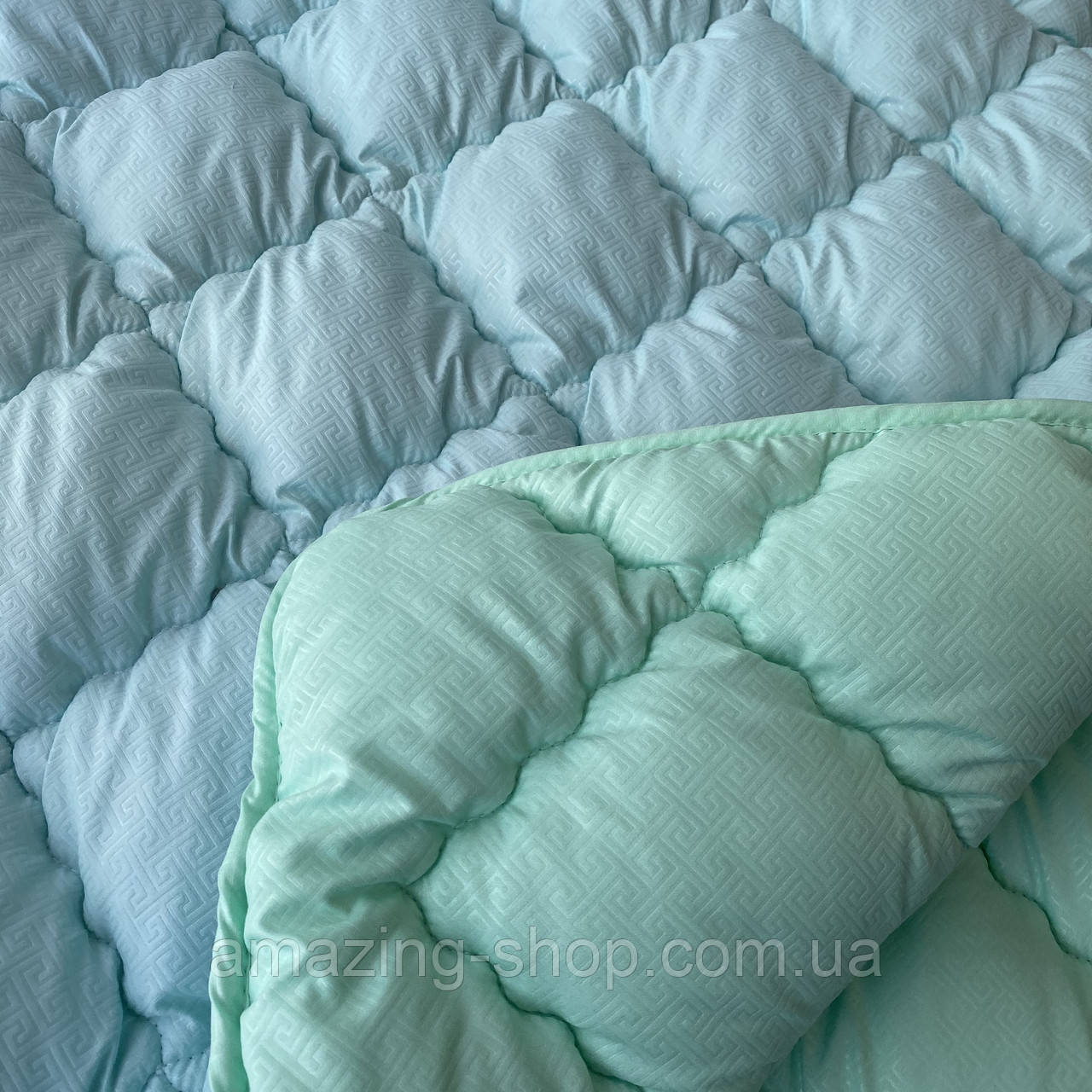 Ковдра на холофайбері ОДА 175х210 см Тепла ковдра, наповнювач холофайбер. Стьобана ковдра ОДА, фото 1