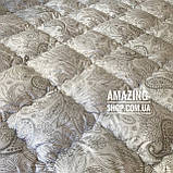 Ковдра полуторна на холофайбері "ODA" 155*210 см Тепла ковдра, наповнювач холофайбер. Стьобана ковдра ОДА, фото 3