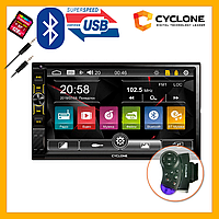 2Din Windows автомагнітола CYCLONE MP-7120 WRC AUX Bluetooth USB microSD