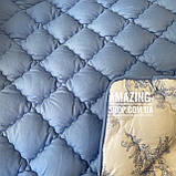 Ковдра Євро на холофайбері ODA 200х220 см Тепла ковдра, наповнювач холофайбер. Стьобана ковдра ОДА, фото 5