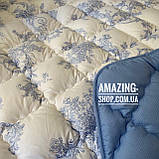 Ковдра Євро на холофайбері ODA 200х220 см Тепла ковдра, наповнювач холофайбер. Стьобана ковдра ОДА, фото 4