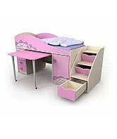 Кровать-чердак Pink Pn-40-1 для девочки