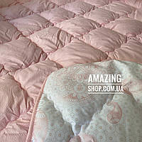 Одеяло двухспальное на холлофайбере "ODA" 175*210 см | Тепла ковдра, наповнювач холлофайбер.