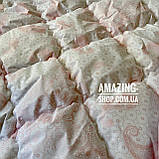 Ковдра двоспальна на холофайбері "ODA" 175*210 см Тепла ковдра, наповнювач холофайбер., фото 2