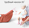 Эрго - рюкзак хипсит для переноски детей 3 в 1 Aiebao серый, фото 5