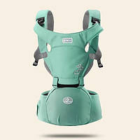 Эрго - рюкзак хипсит для переноски детей 3 в 1 Aiebao зеленый