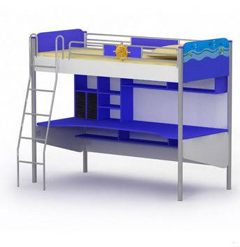 Кровать чердак с рабочей зоной Ocean Оd-16-1 подростку (ID#1059862062 ...