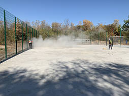 Укладка резинового покрытия Харьковская обл. с. Мелиховка 3