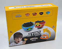 (BB1102-6) Ігровий набір машинок-дзиг Gyro Chariot MECHA series