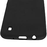 Оригінальний чохол "Silicon case" для Samsung Galaxy A10 (2019) A105 Soft Touch — чорний із логотипом, фото 5