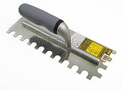 Зубчастий шпатель  280*100мм(напівкруглий зуб 16*16мм) TM Hardy