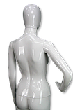 Манекен жіночий глянцевий білий, фото 6