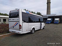 Производство и замена лобового стекла триплекс на автобусе Mercedes-Benz Sprinter 412 D Noge Aro  в Никополе (Украина). 13
